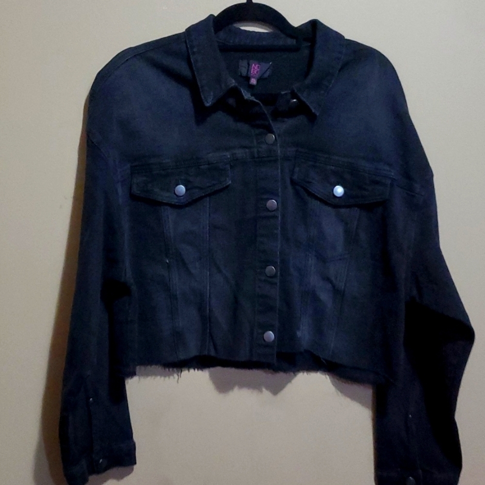 Nobo cropped jean jacket size xxl new